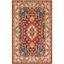 Elegant Antiquity Square Tufted Red Wool Area Rug - 47"x47"