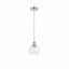 Polished Nickel and Clear Glass Mini Pendant Light