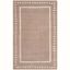 Beige and Ivory Hand-Tufted Wool Area Rug 2'6" x 4'