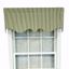 Luxurious Pine Green Cotton Striped Window Valance 50" x 17"