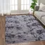 Dark Grey 8' x 10' Abstract Shag Synthetic Area Rug