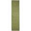 Avalon Green Synthetic 24"x4" Handwoven Indoor/Outdoor Rug