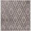 Amherst 5' x 5' Square Gray Geometric Synthetic Rug