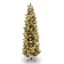 Slim 7' Green Pine Christmas Tree with Clear Lights