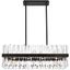 Serephina Black Crystal 20-Light Rectangular Chandelier