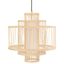 Natural Bamboo Tiered Drum Pendant Light