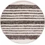 Black and Ivory Round Handwoven Wool Cotton Area Rug