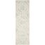 Light Blue Ivory Hand-Tufted Wool Rectangular Rug