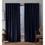 Navy Velvet Light-Filtering Back Tab Curtain Panels, 52" x 84"