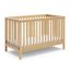 Natural Pine 4-in-1 Convertible Baby Crib with Adjustable Mattress Base