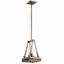 Classic Pewter Glass Mini Pendant Light