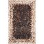 Hand-Knotted Black and Beige Geometric Cowhide Area Rug