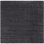 Handmade Black Wool Tufted 4' x 4' Square Area Rug