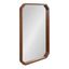 Marston Walnut Wood Rectangular Wall Mirror 24 x 36