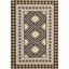 Reversible Chocolate & Green Synthetic Area Rug, 5' x 7', Easy Care