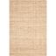 Hand-Knotted Coastal Ivory & Natural Jute Area Rug - 3' x 5'