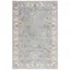 Elegance Blue and Gold Persian-Inspired Wool Blend Area Rug