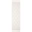 Ivory Hand-Tufted Wool Shag Runner Rug 2'3" x 10'