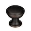 Oil Rubbed Bronze Round Cabinet Knob with Mounting Hardware