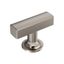 Satin Nickel 1-3/4 Inch T-Handle Cabinet Knob