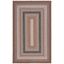 Handwoven Brown and Multicolor Reversible Synthetic Area Rug 5' x 8'