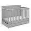 Pebble Gray 5-in-1 Convertible Crib with Storage Drawer