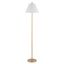 Hallie 68" Gold Floor Lamp with Off-White Shade