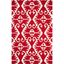 Wyndham Red and Ivory Hand-Tufted Wool Area Rug 5' x 8'