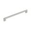 Satin Nickel 12-5/8" Modern Industrial Cabinet Pull