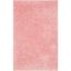 Pink Hand-Tufted Shag Area Rug with Synthetic Sheepskin