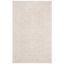 Creme and Ivory Floral Synthetic 4' x 6' Area Rug