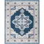 Heirloom Inspired Navy & Cream 6' x 9' Synthetic Area Rug