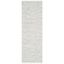 Montauk Silver Handwoven Cotton Runner Rug