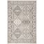 Beige Synthetic 3' x 5' Traditional Tile Easy-Care Area Rug