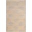 Beige and Blue Hand-Tufted Wool and Viscose Area Rug