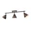 Duncan Rubbed Bronze 3-Light Semi-Flush Mount Fixture