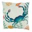 Colorful Cotton Crab Design Throw Pillow Cover