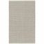 Ivory Geometric Flat Woven Wool Cotton Area Rug 5' x 7'