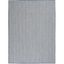 Ivory Blue Geometric 6' x 9' Synthetic Easy-Care Area Rug