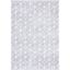 Amelia 3' x 5' Grey and Ivory Geometric Synthetic Area Rug