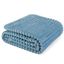 Dusty Blue Twin Fleece Reversible Throw Blanket