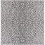 Reversible Gray Synthetic Square Outdoor Rug, 36"