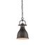 Transitional Duncan Mini Pendant in Aged Brass and Rubbed Bronze