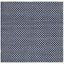 Navy Geometric Square Hand-Woven Wool & Cotton Rug