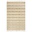 Beige Flat Woven Handmade Stripe Rectangular Area Rug 5' x 8'