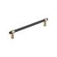 Amerock Mergence Matte Black and Golden Champagne Cabinet Pull