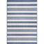 Coastal Stripe Blue Synthetic 3' x 4' Easy-Care Area Rug