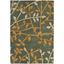 Gray and Multi Wool Viscose Tufted Floral 2' x 3' Rug