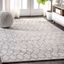 Gray Trellis 8' x 10' Synthetic Reversible Area Rug