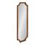 Rustic Brown Scalloped Wood Wall Mirror